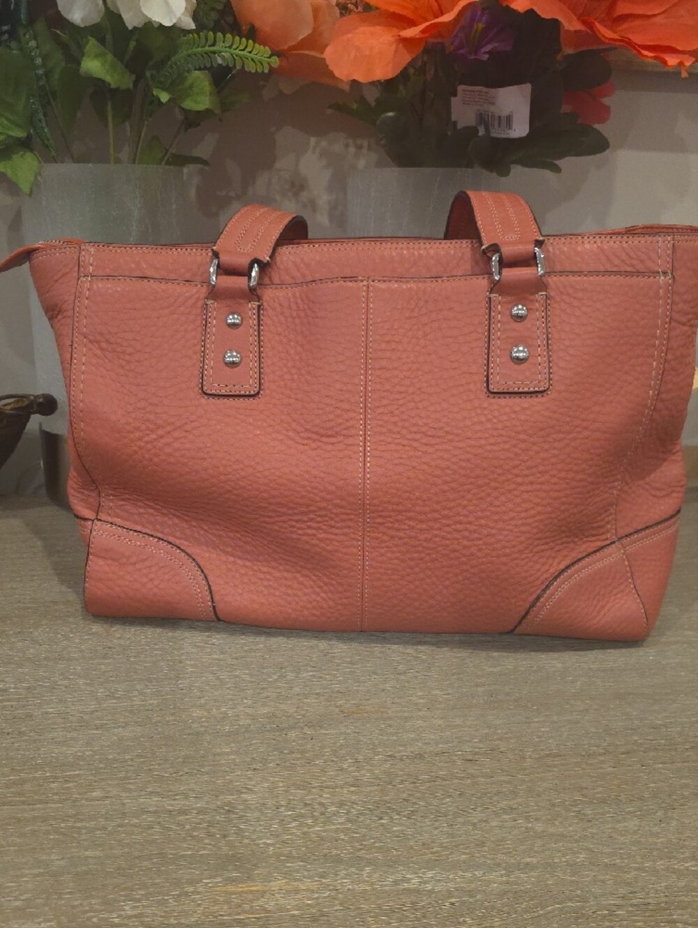 Coach Soft Milled Large Hampton Tote - Picture 5 of 12